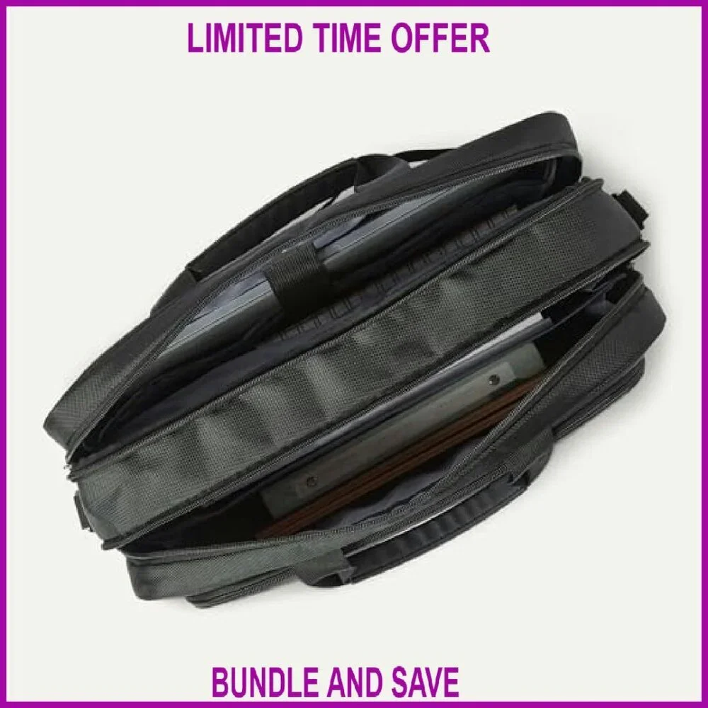 16.5 Inch Laptop Briefcase TSA Friendly Expandable Tech Bag